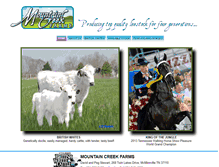 Tablet Screenshot of mountaincreekfarms.com